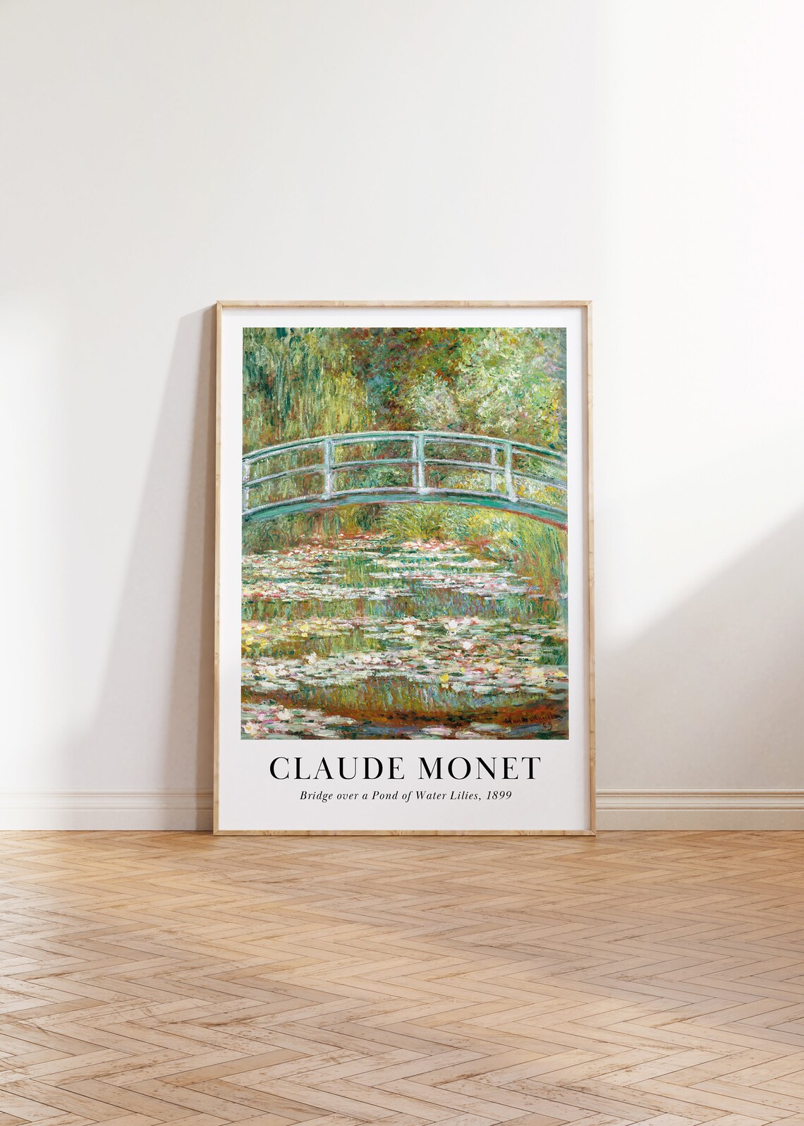 Monet Bridge Over A Pond Of Water Lilies Print