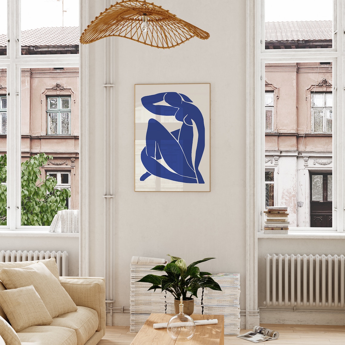 Henri Matisse Nude Woman Line Art Poster - Image 3