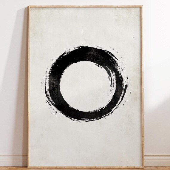 Zen Enso Circle Japandi Minimalist Art Print