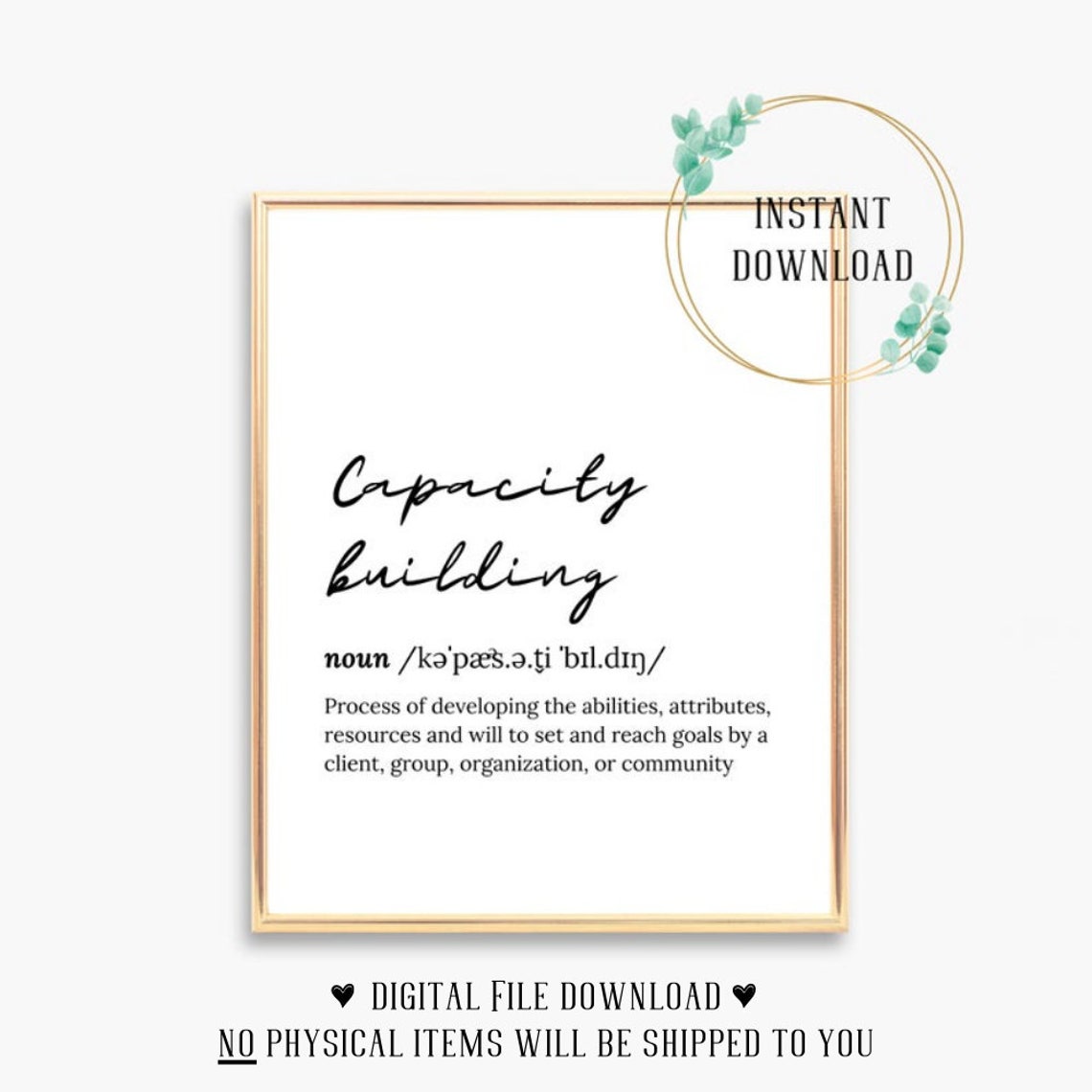 Capacity Building Definition Social Work Dictionary Script Wall Poster