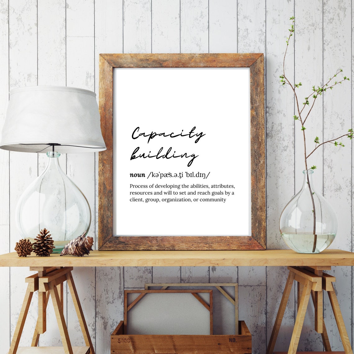 Capacity Building Definition Social Work Dictionary Script Wall Poster - Image 3