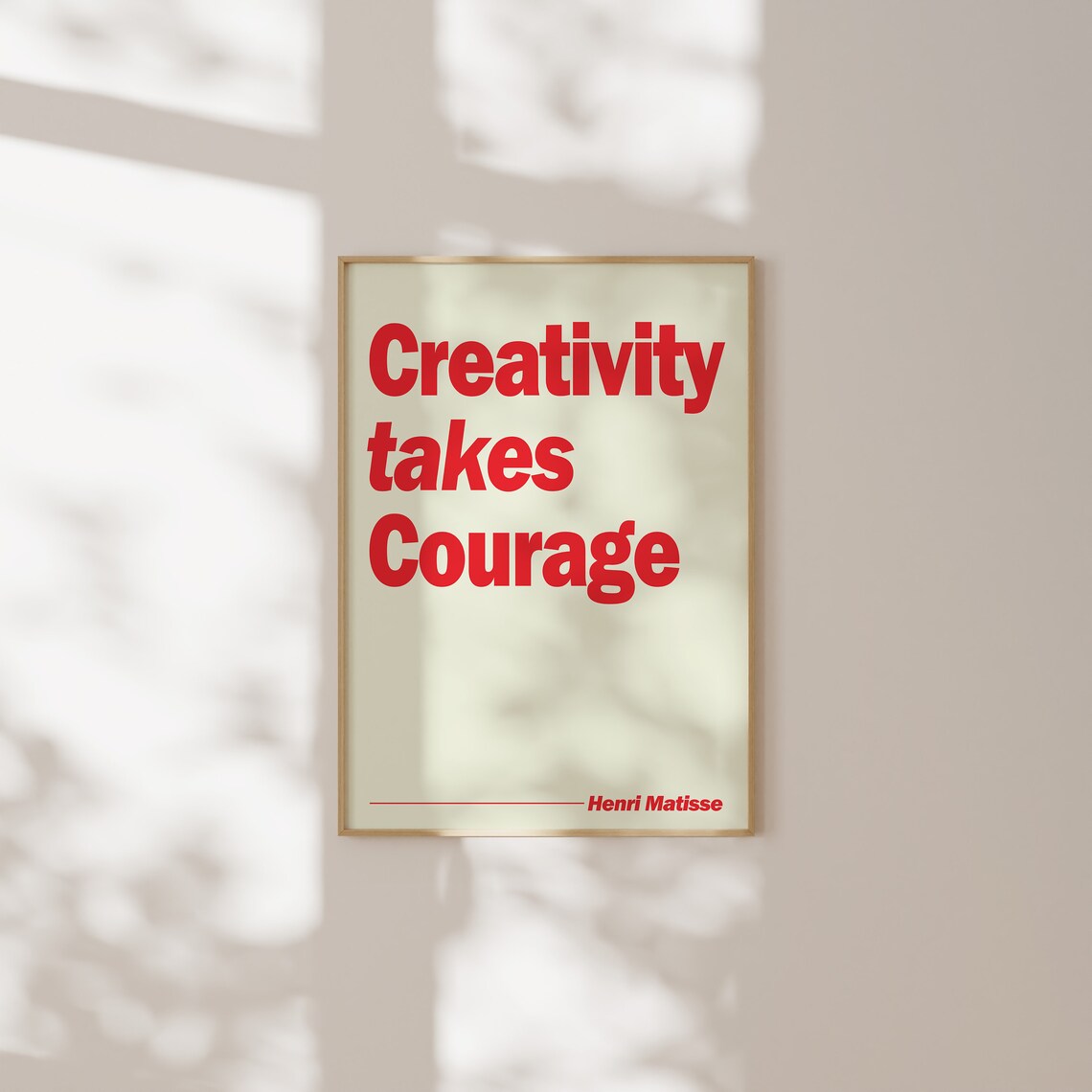 Creativity Takes Courage Retro Quote Art Print - Image 5
