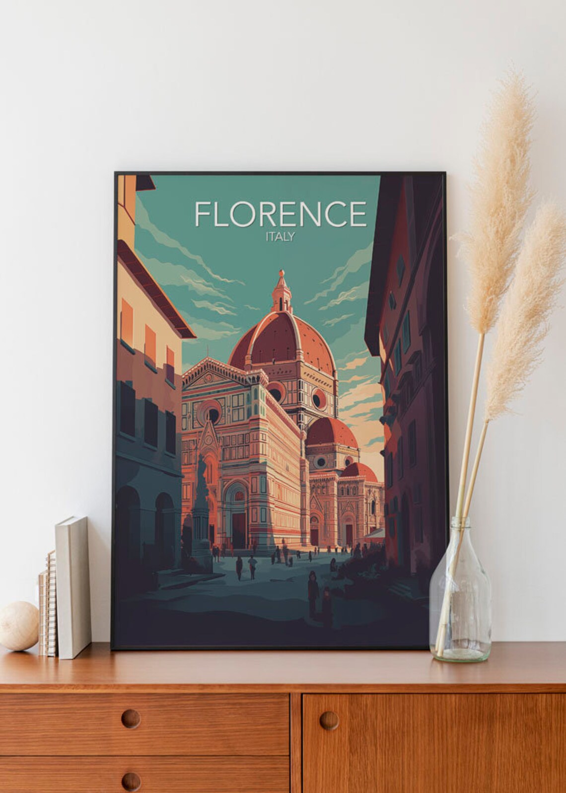 Florence Travel Poster, Modern Europe Art Print - Image 2