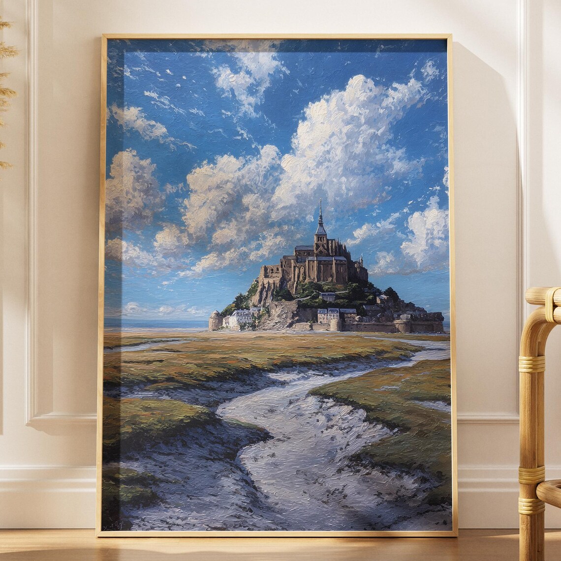 Mont Saint Michel Normandy Abbey Tidal Island Landmark Poster