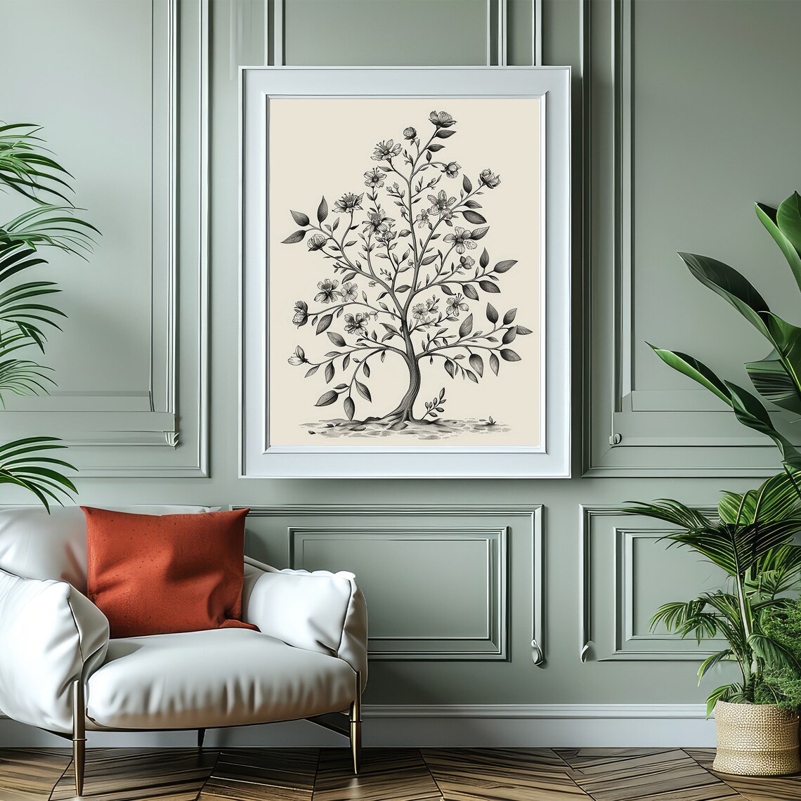Antique Botanical Sketch, Vintage Kitchen Art Print - Image 4