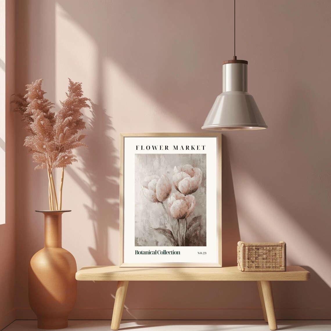 Flower Market White Tulips Botanical Collection No.23 Poster - Image 2