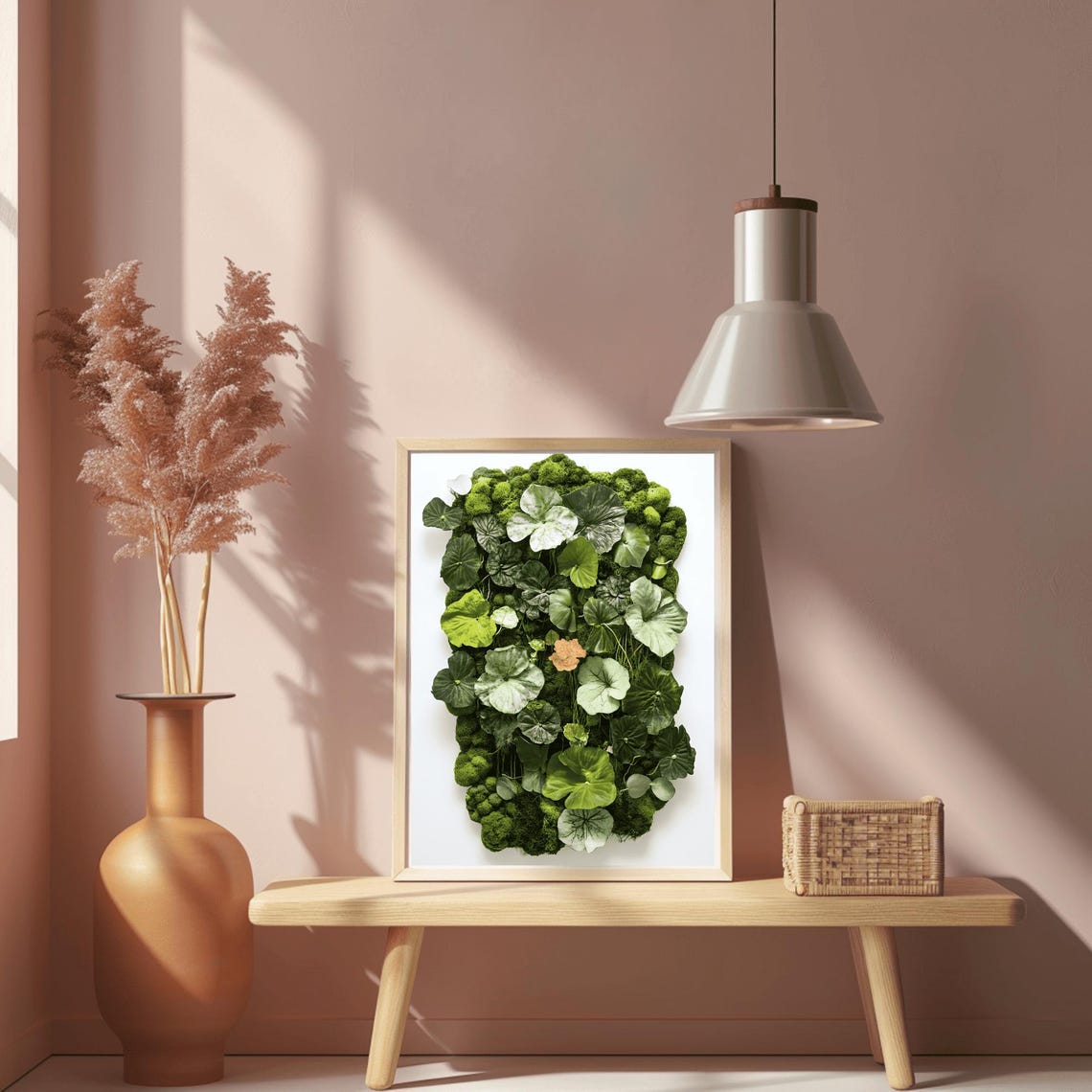 Leafy Green Lily Pads on a Moss Botanical Wall Hanging Poster - Image 2