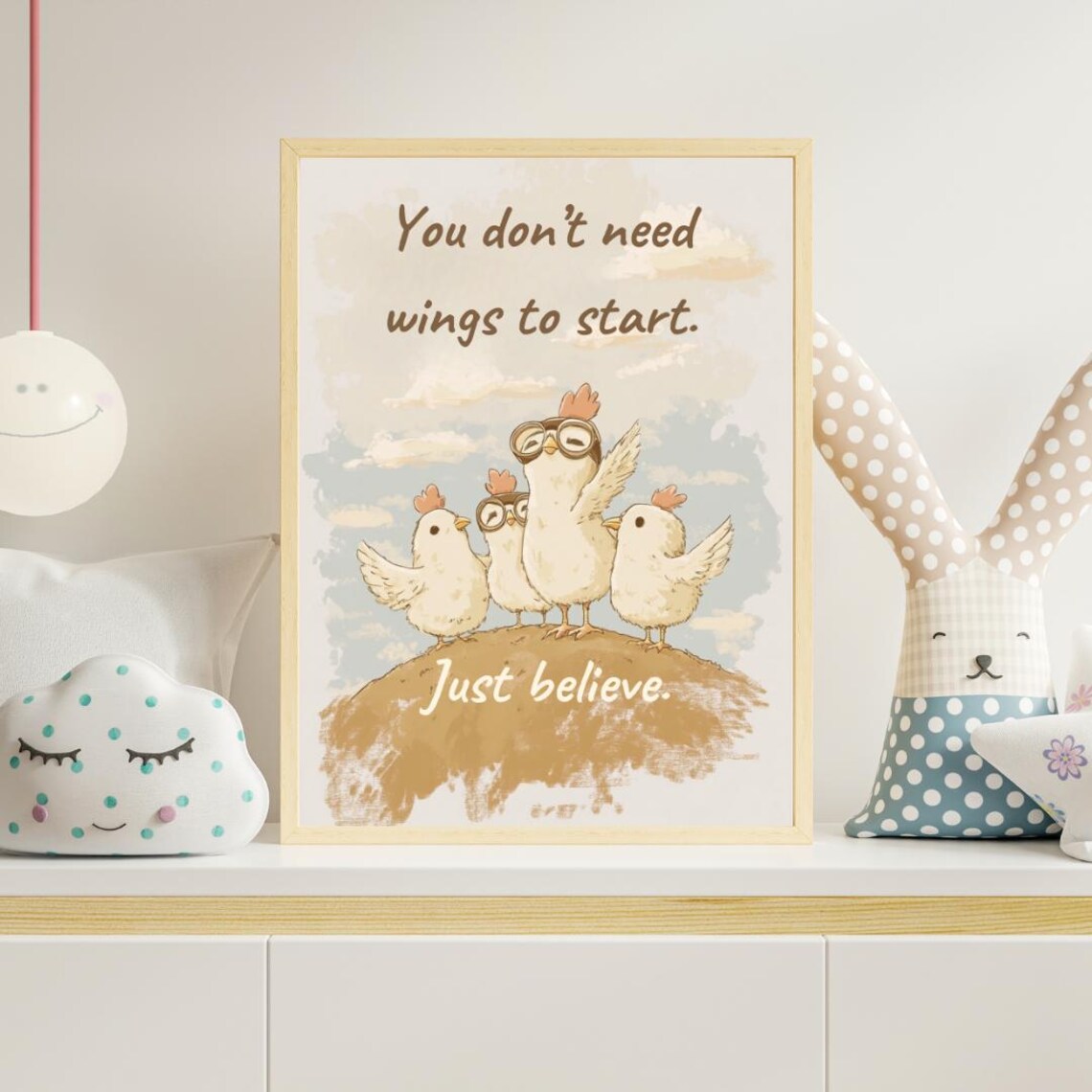 Chicken Motivational Quote, Rustic Farmhouse Decor - Image 2