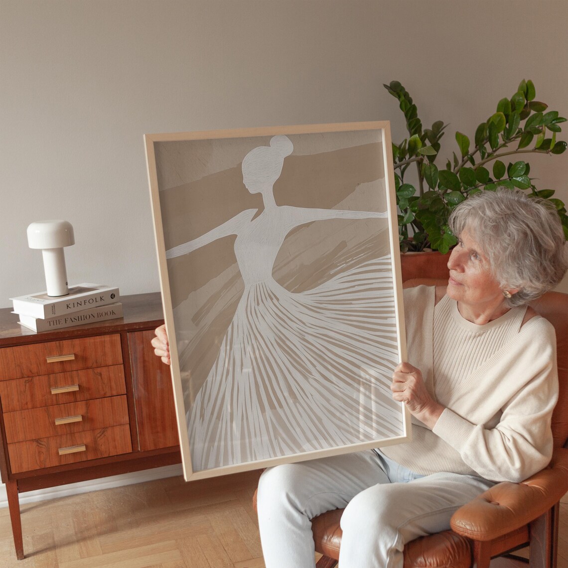 Elegant Ballerina Minimalist Dance Art Print - Image 3