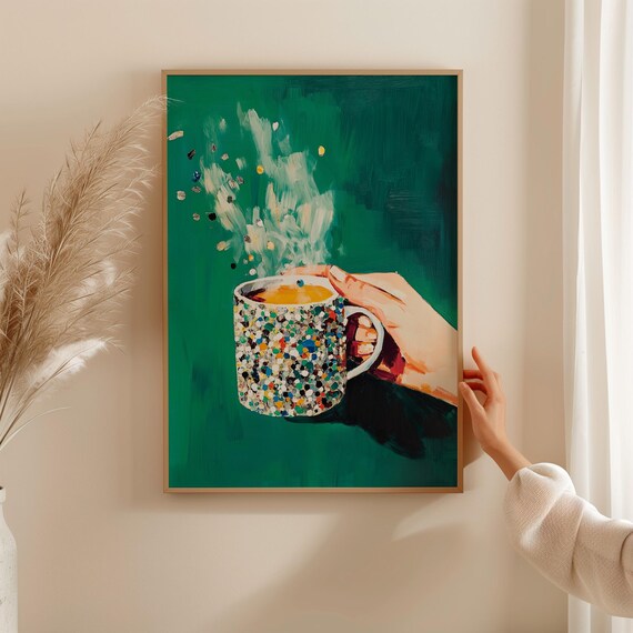 Abstract Coffee Classic Travel Poster
