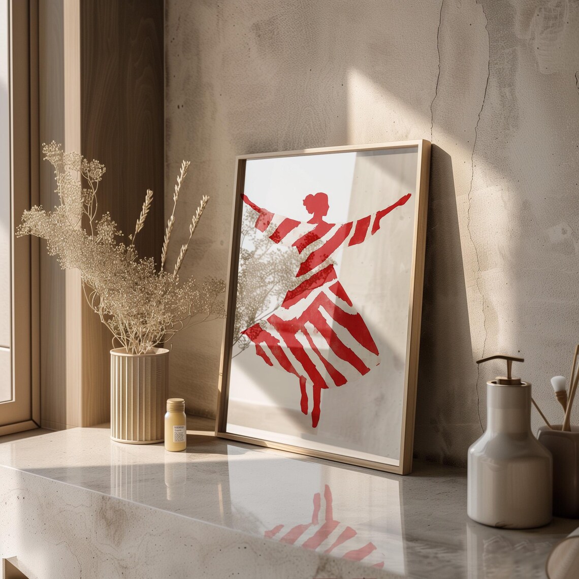 Abstract Dancing Woman, Minimalist Silhouette - Image 6