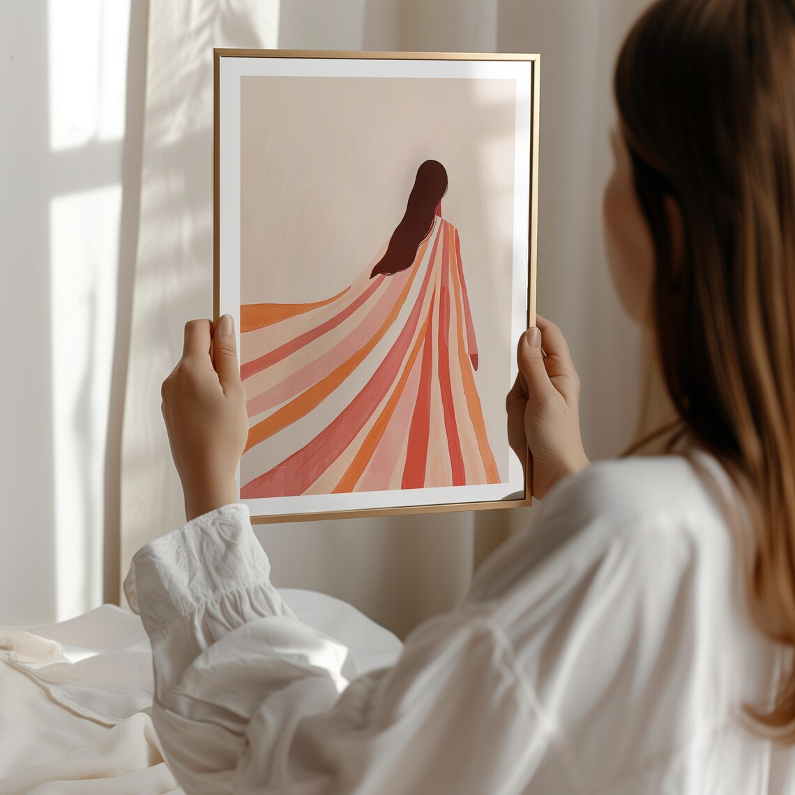 Abstract People Contemporary Artwork, Minimalist Art Print - Image 4