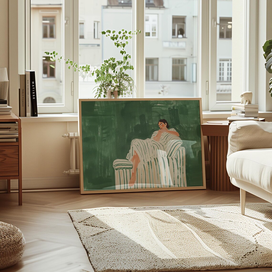 Abstract People Wall Art, Contemporary Horizontal Print - Image 3