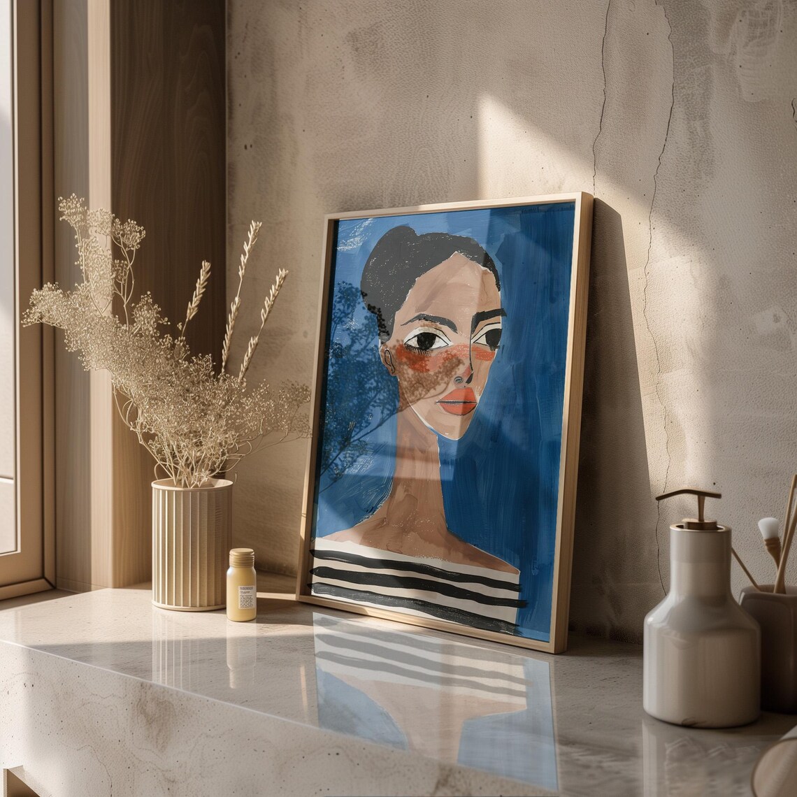 Bold Woman Portrait - Abstract Fashion Wall Art - Image 4