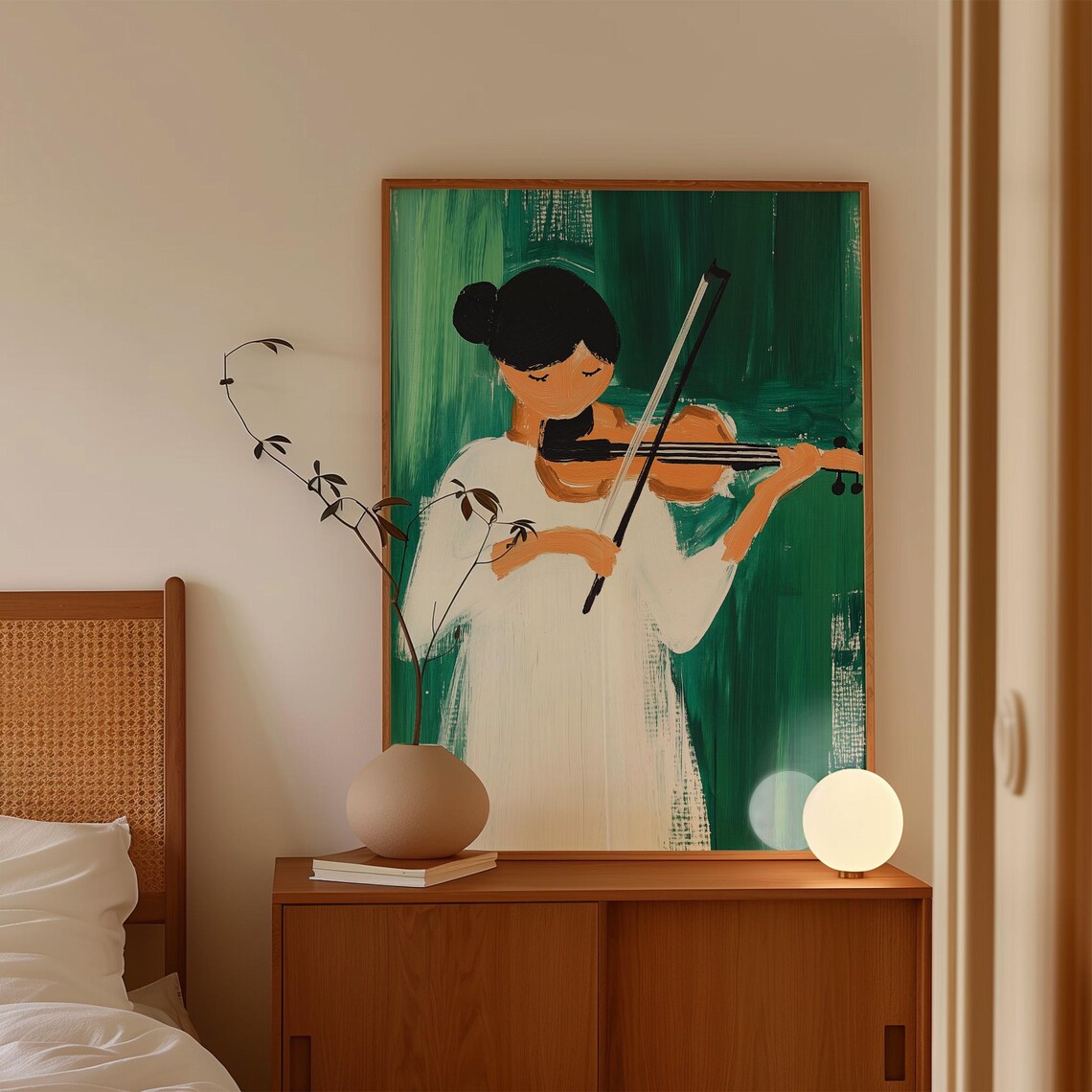 Violin Girl, Modern Music Portrait Print - Image 5