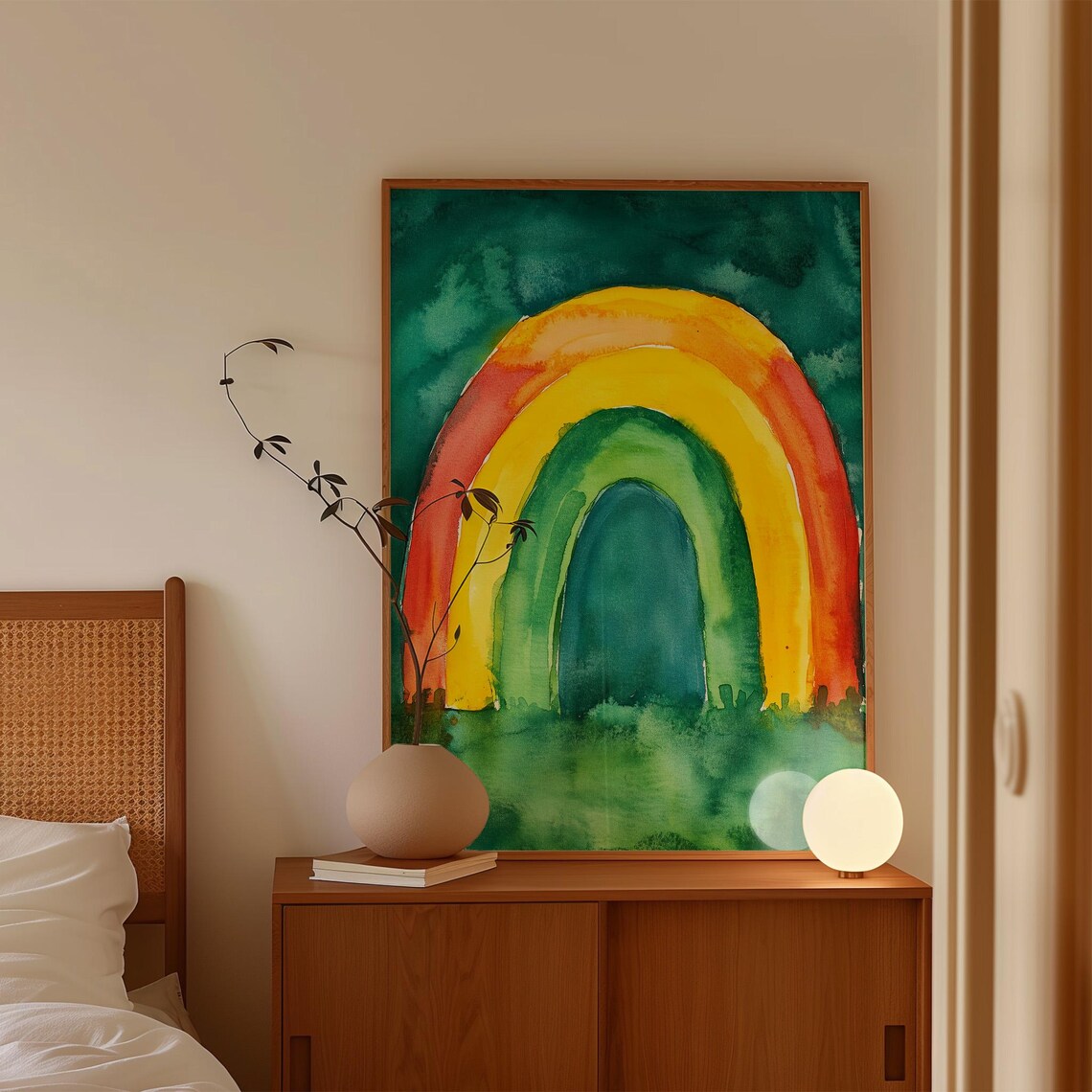 Watercolor Rainbow, Uplifting Nursery Decor Print - Image 5