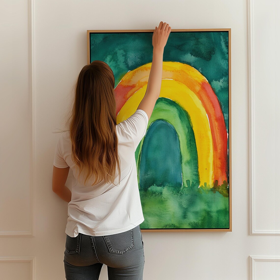 Watercolor Rainbow, Uplifting Nursery Decor Print - Image 6