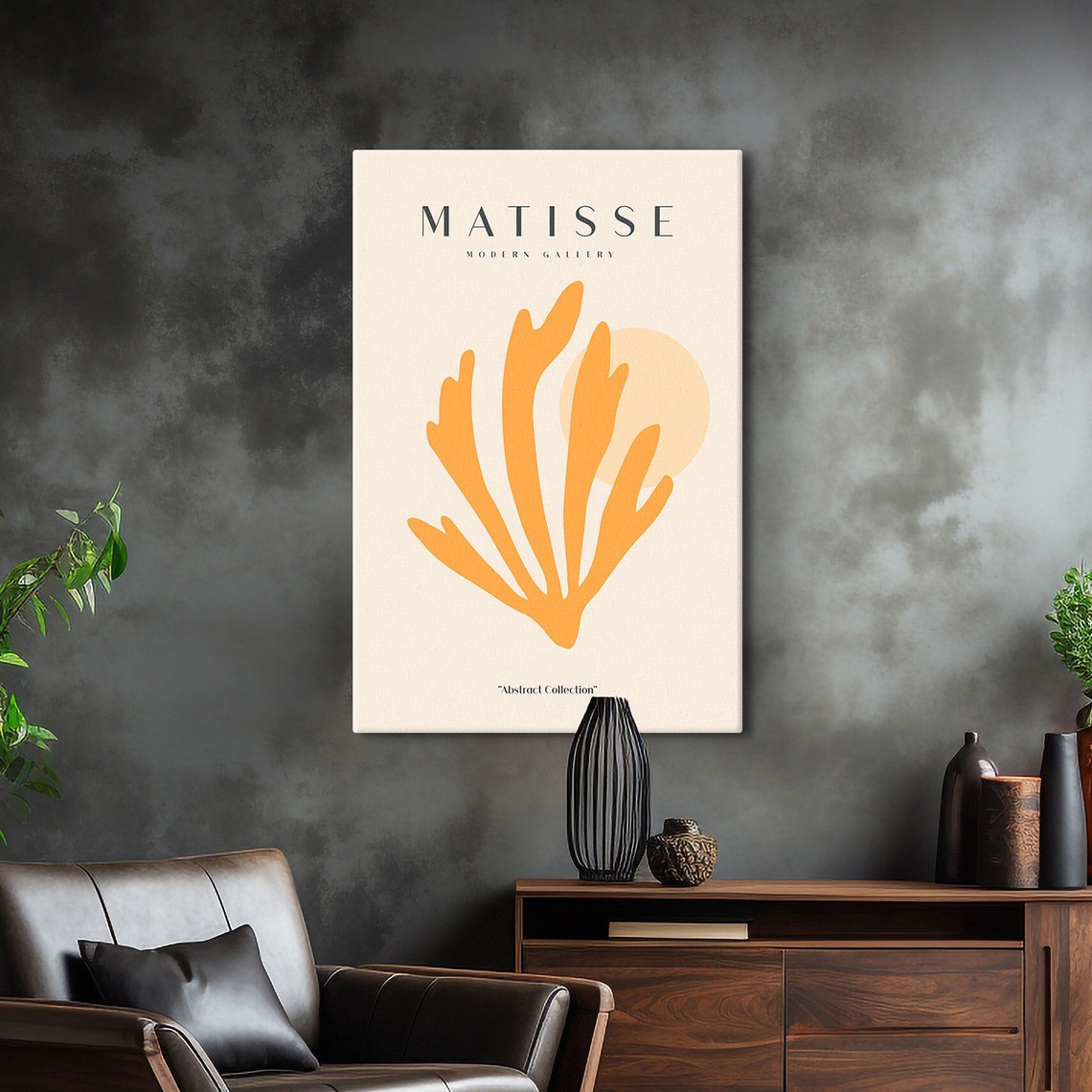 Matisse Modern Gallery Yellow Leaf Abstract Collection Poster - Image 6