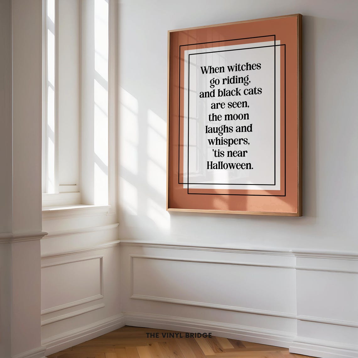 Spooky Witches Halloween Poem Vintage Typography Quote Poster - Image 2