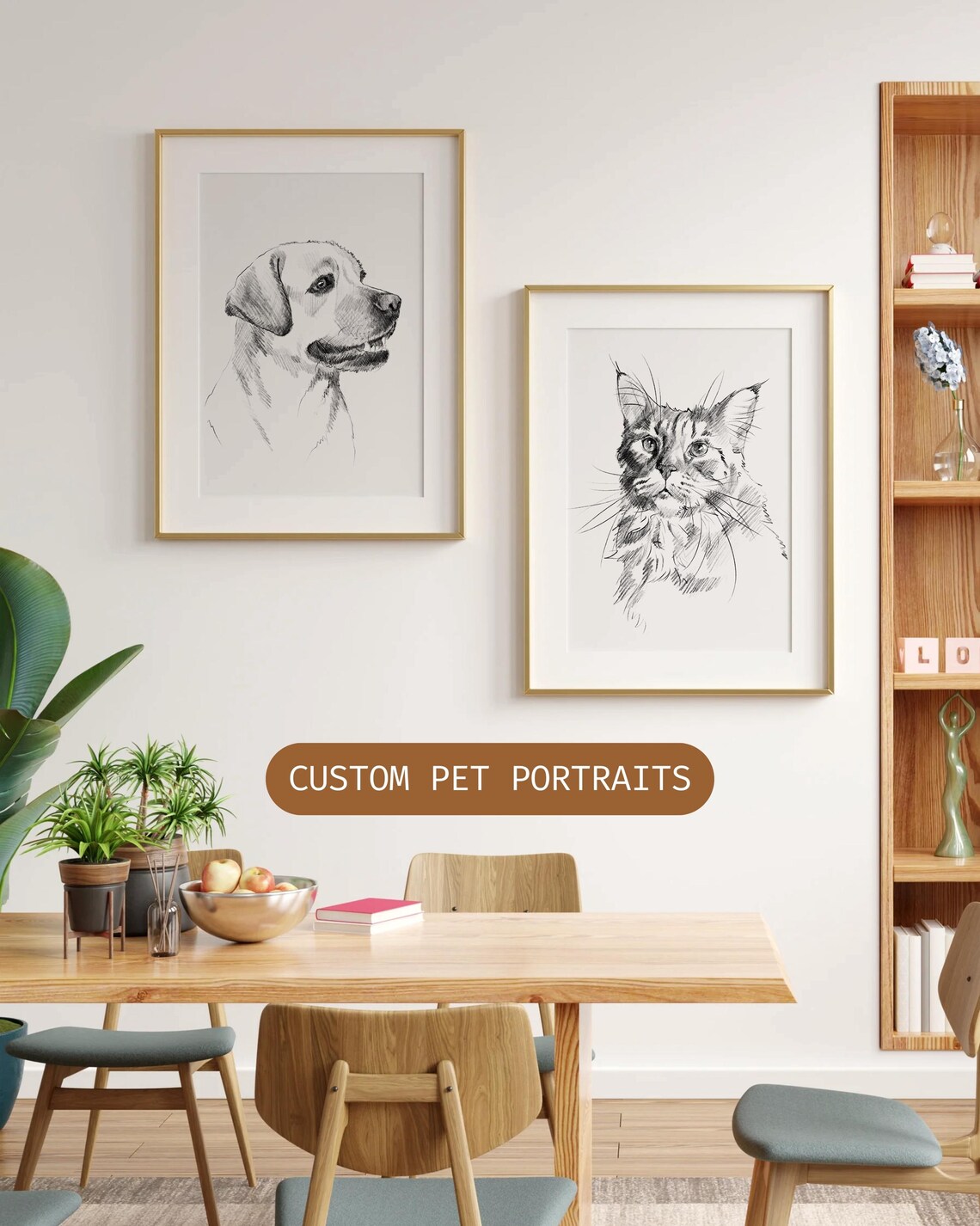 Custom Dog Portrait, Pet Remembrance Gift - Image 3