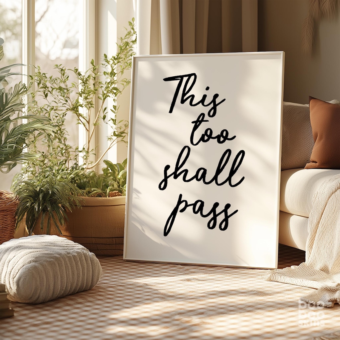 This Too Shall Pass Mindfulness Gratitude Art Print
