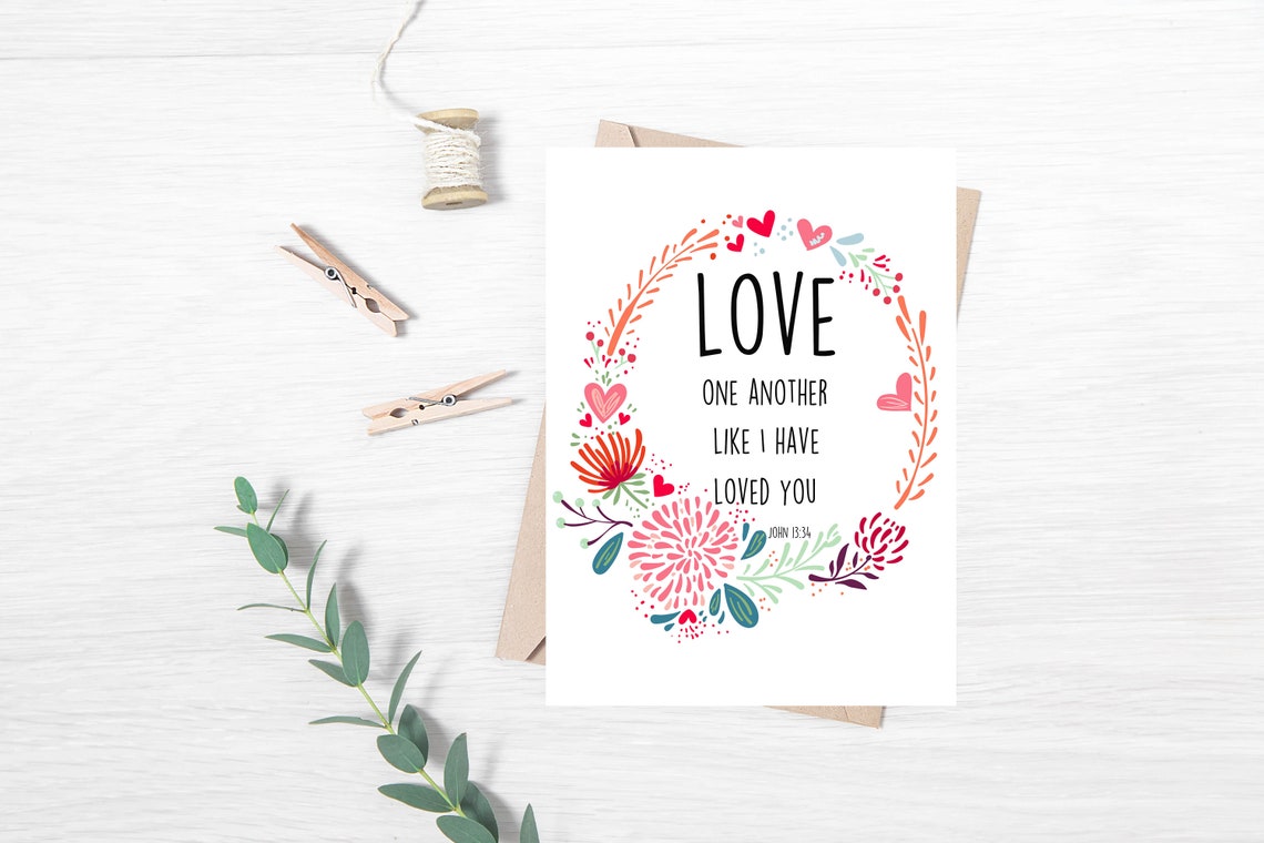 Love One Another Like I Have Loved You John 1334 Scripture Wall Art - Image 2