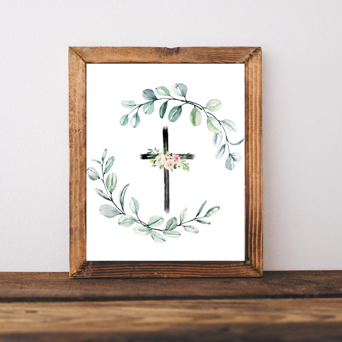 Christian Cross Print, Church Wall Art Poster