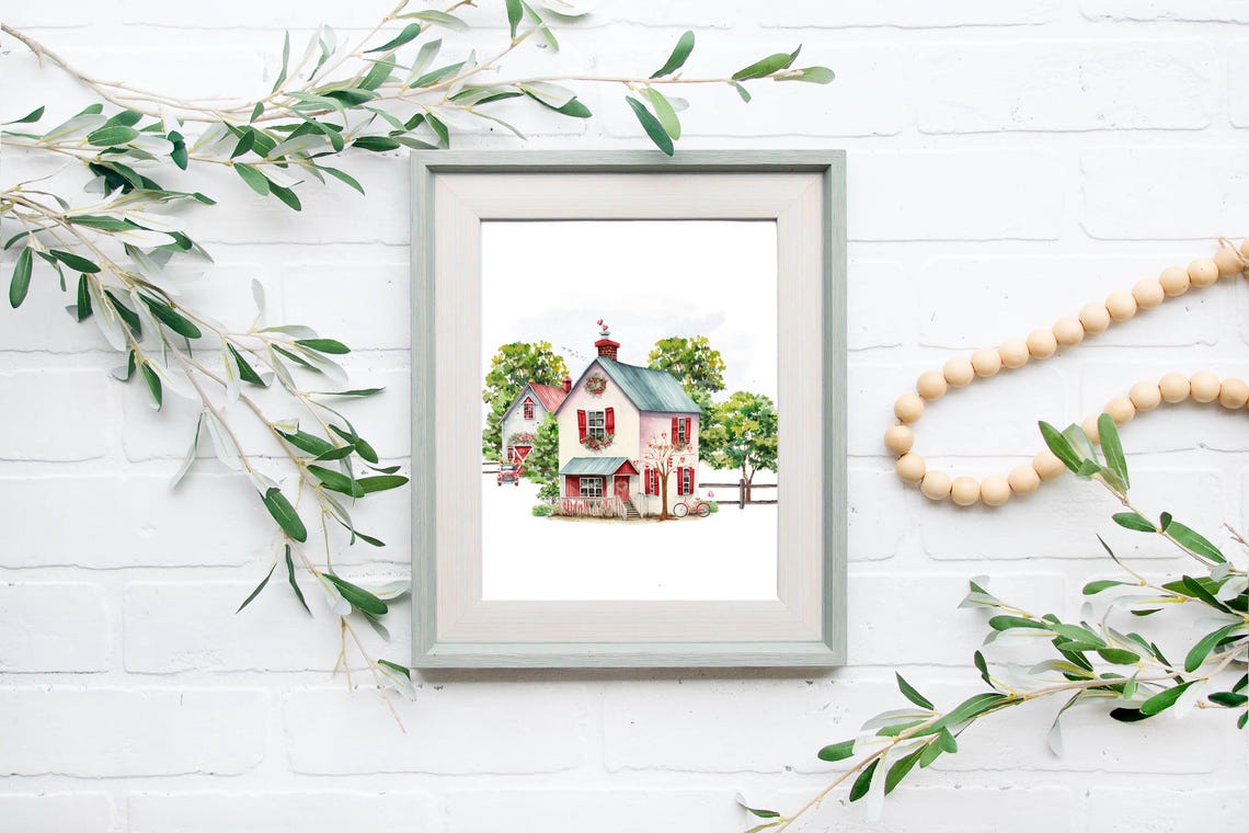Valentine Farm Wall Art Country Decor 5x7 8x10 85x11 11x14 16x20 Farmhouse Sign Home Wall Art Diy Holiday Decor Valentine Sign - Image 8