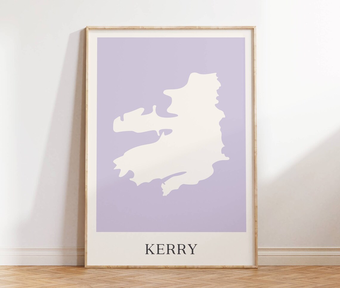 Ireland County Map, Personalized Irish Counties Poster