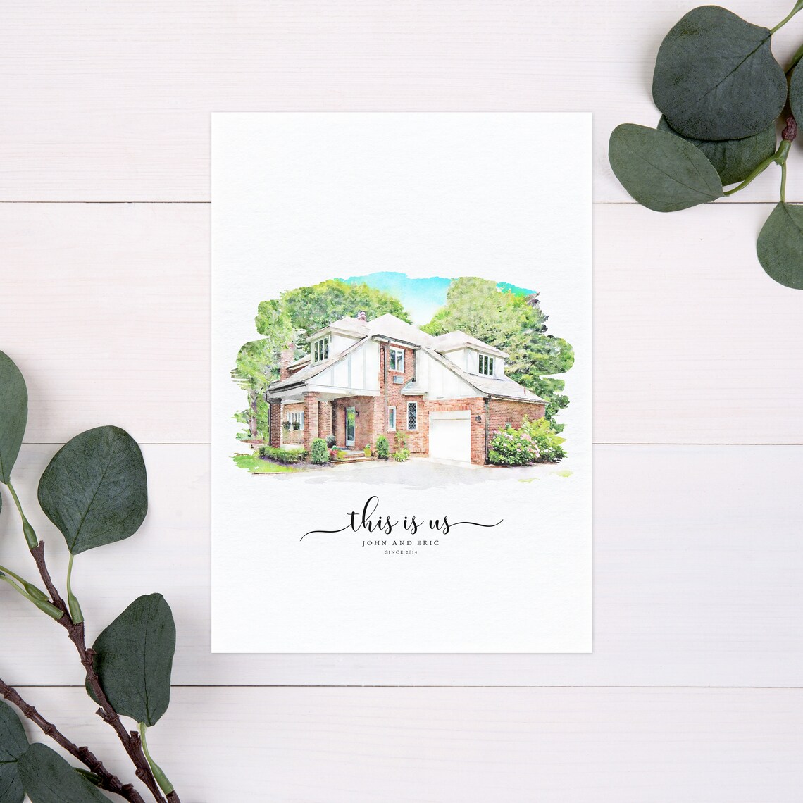 Custom House Portrait - Watercolor - Image 2