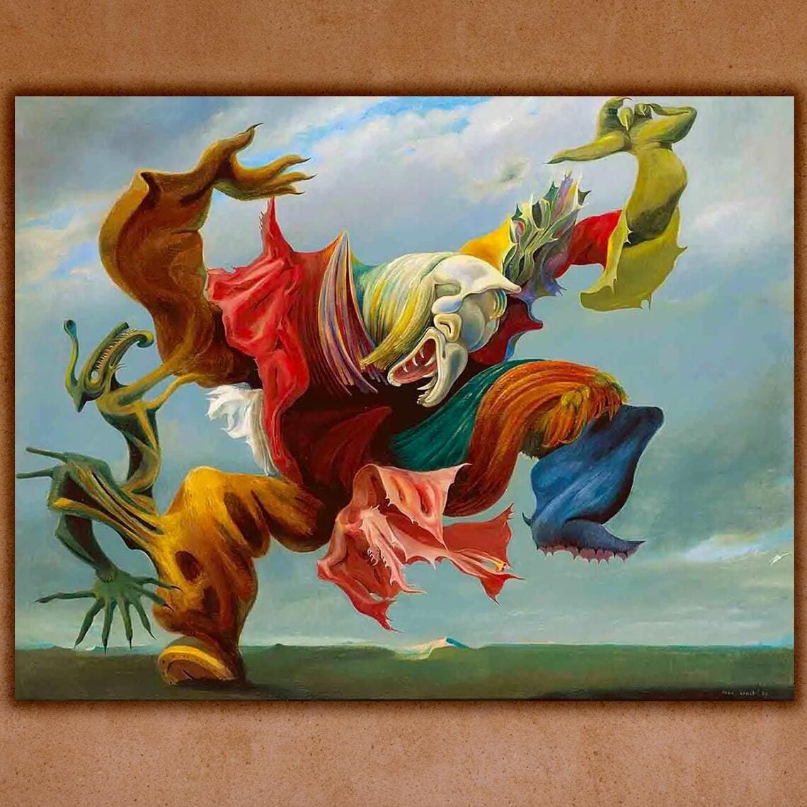 Max Ernst Angel Of Hearth And Home Surrealist Creature Art Print