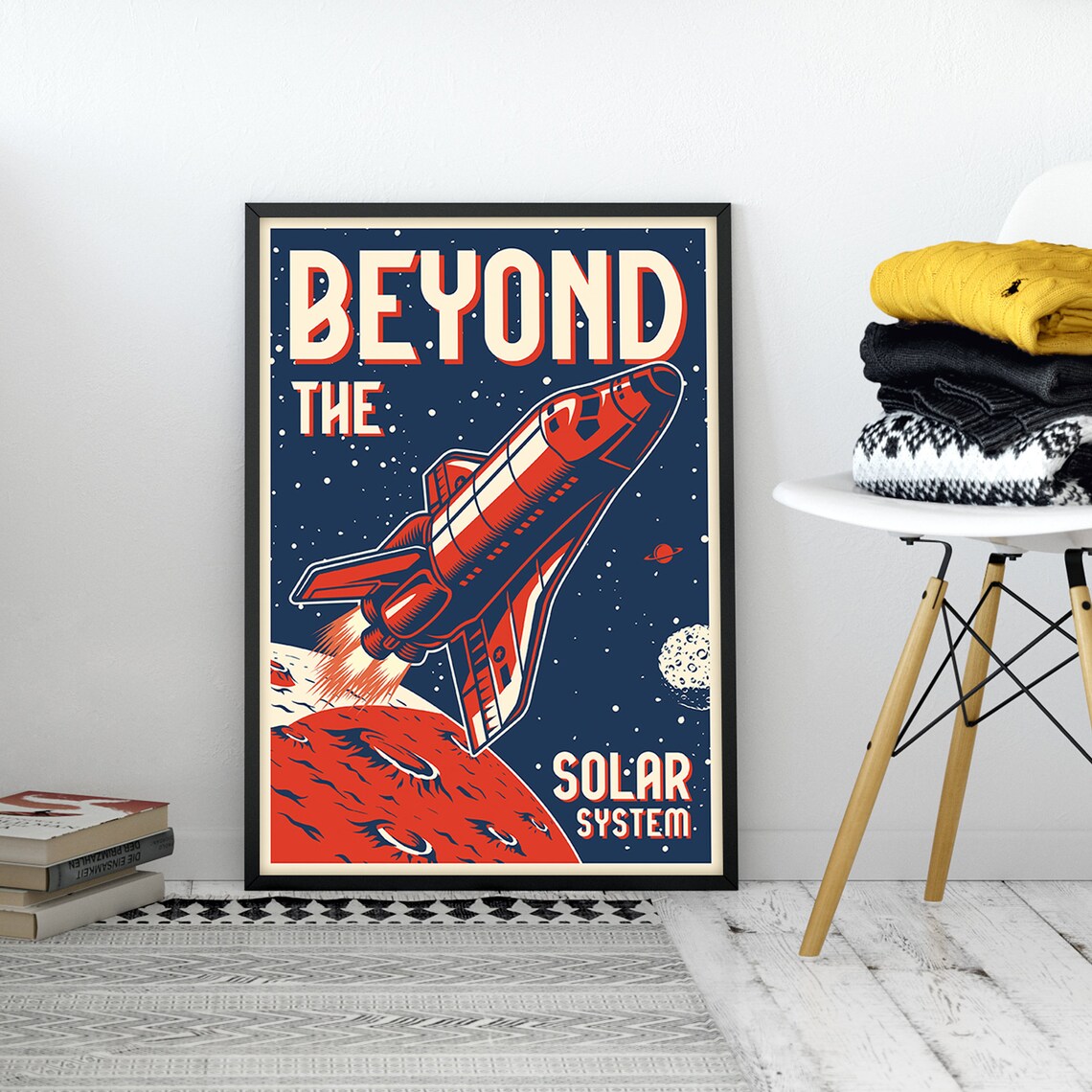 Mars Space Travel Poster Print, Planet Wall Art - Image 3