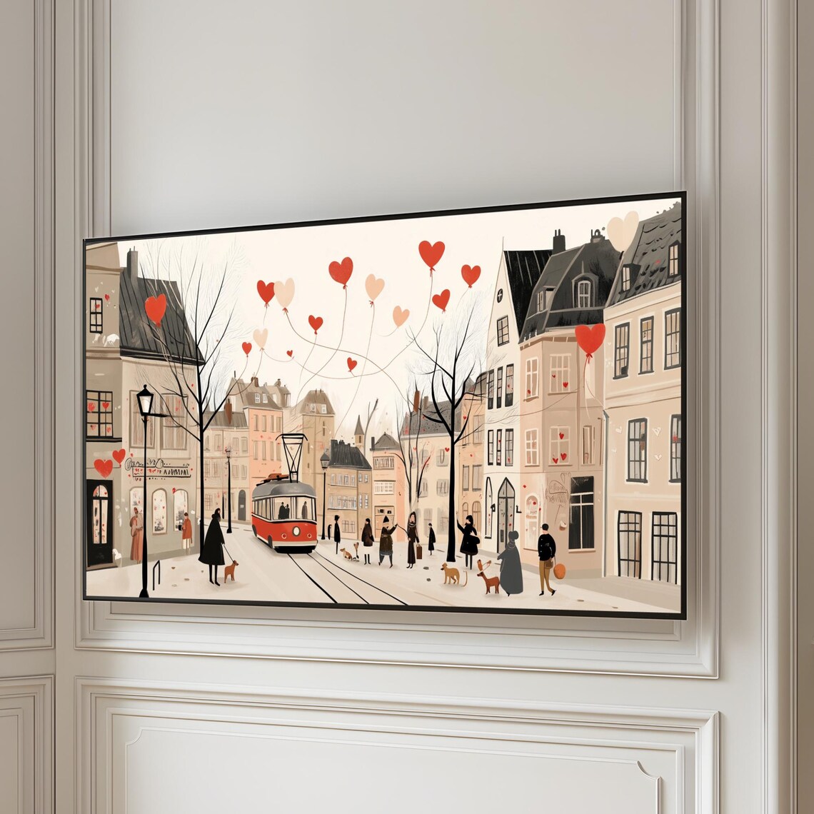 Frame TV Art Whats Included Info Card with Tram Street Art Print - Image 5