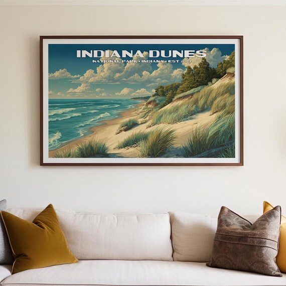 Indiana Dunes National Park Beach Lake Michigan Shore Poster