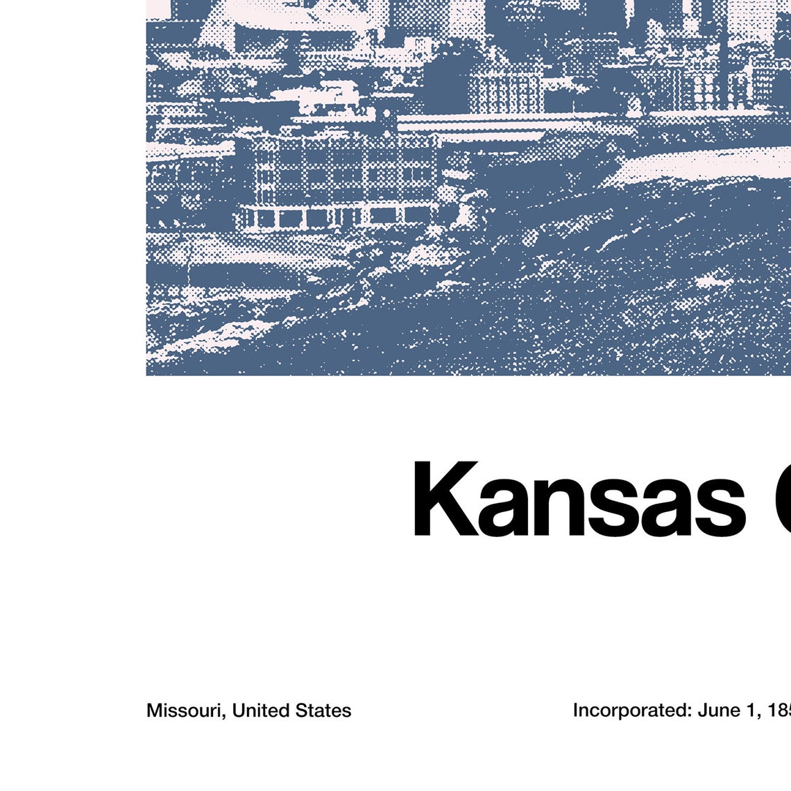 Kansas City Skyline The Scout, Minimalist Art Print - Image 3