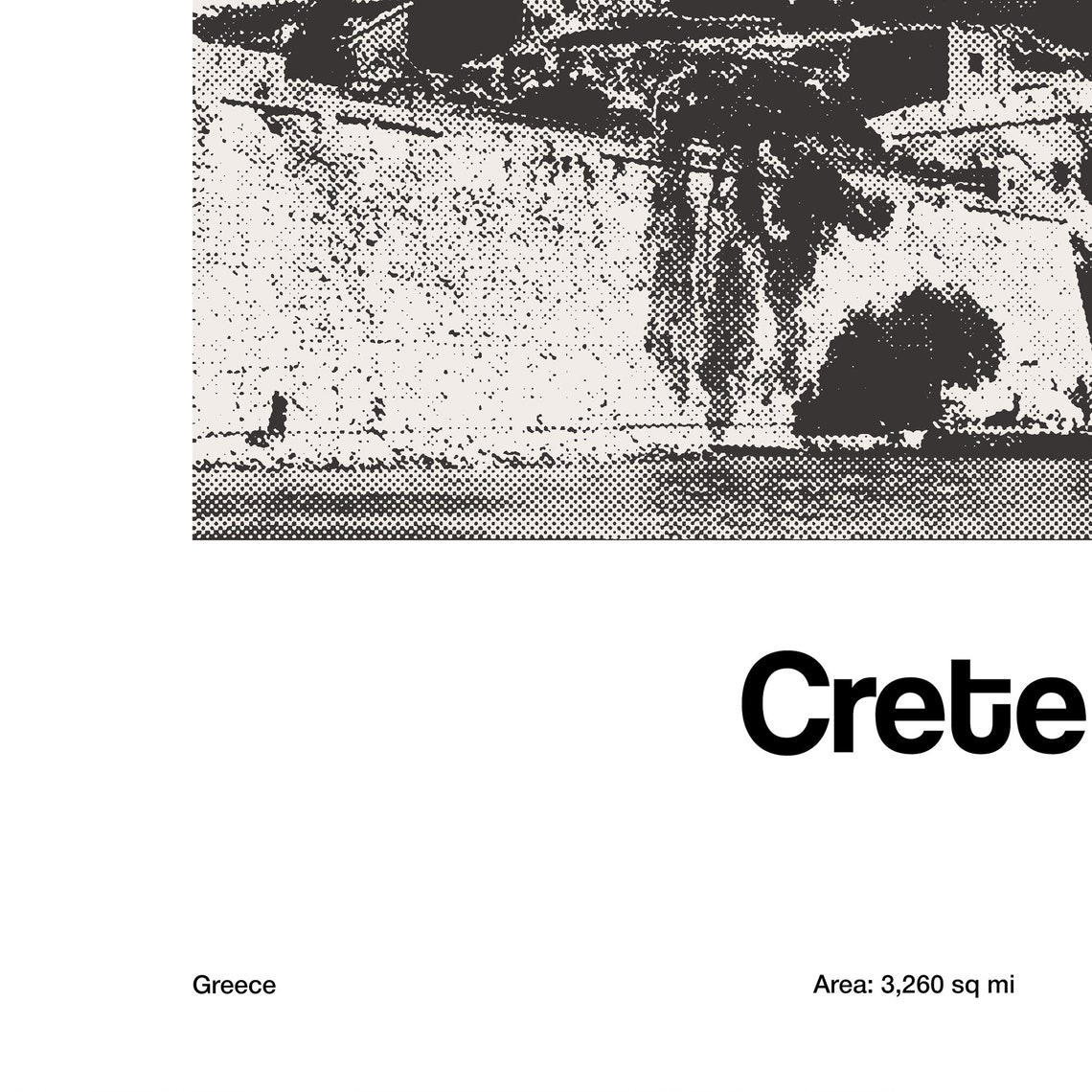 Crete Greece Minimalist Travel Poster, Greek Islands - Image 4