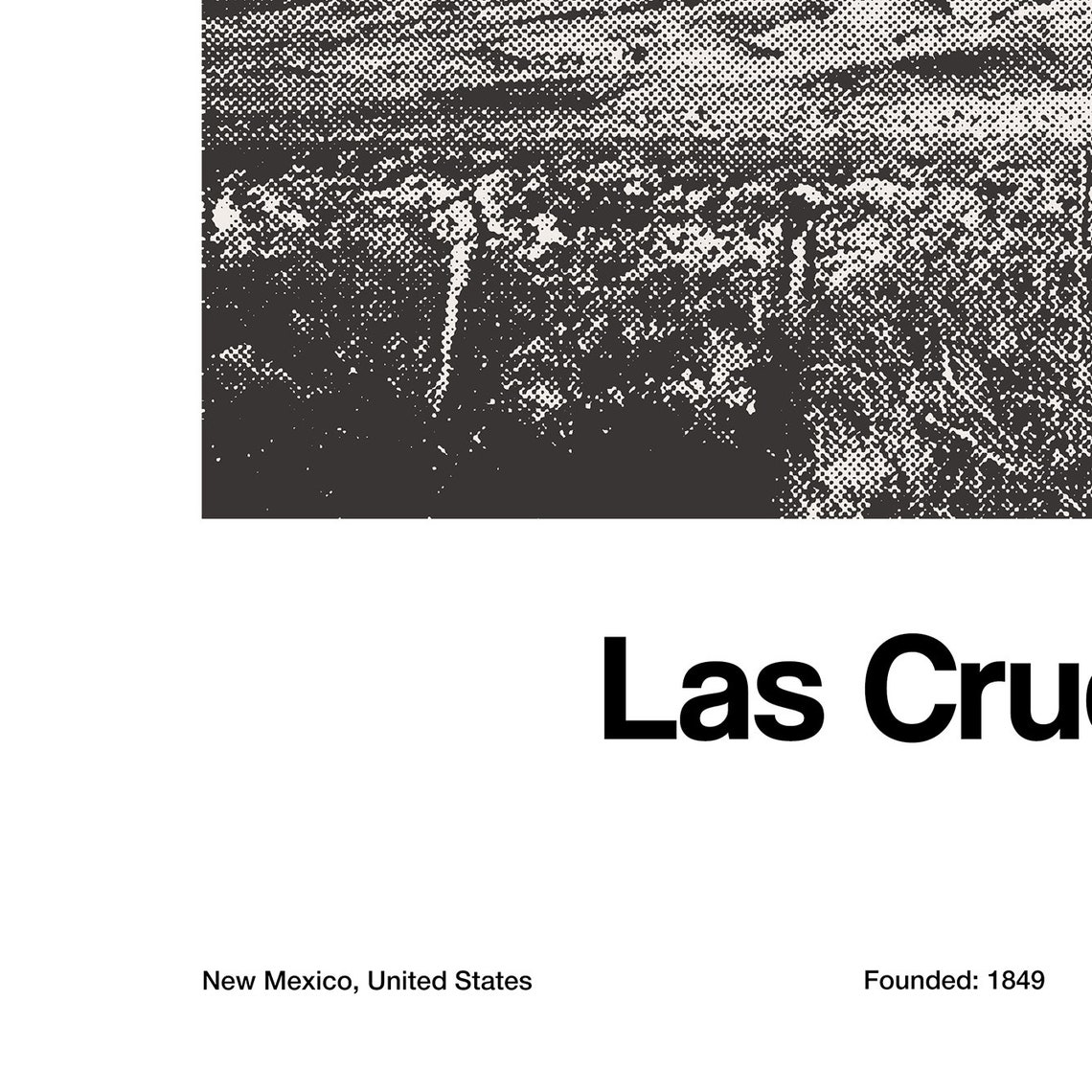 Las Cruces, New Mexico Minimalist Travel Poster - Image 2