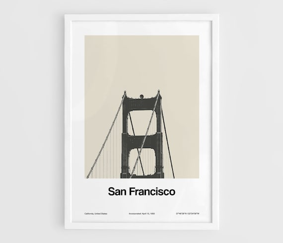 San Francisco Golden Gate Bridge Travel Poster