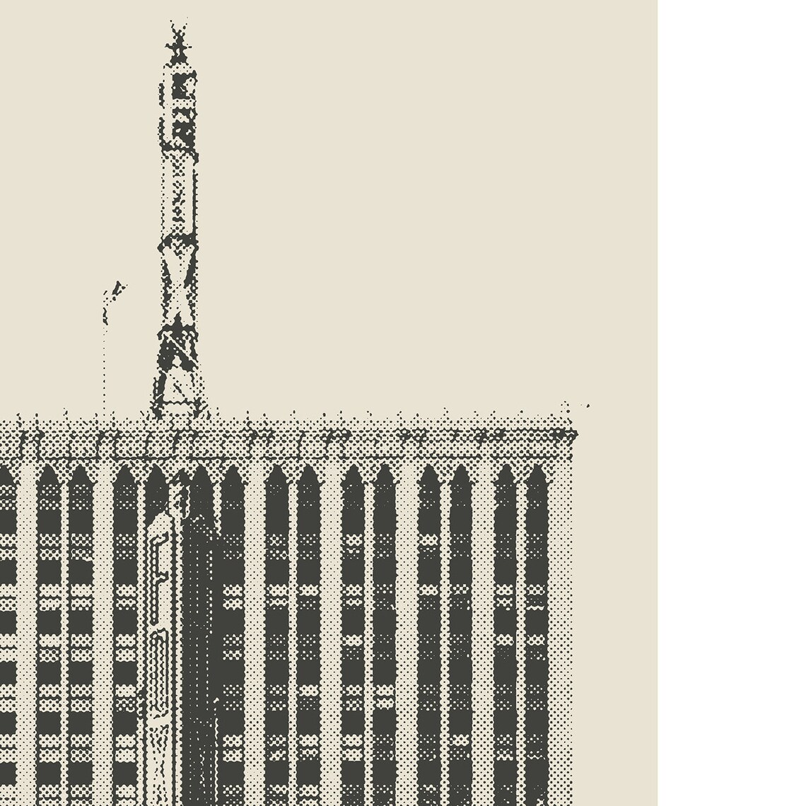 Detroit Fox Theatre Art Deco Building Poster - Image 3
