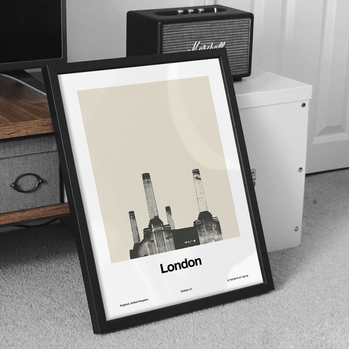 London Battersea Power Station Minimalist Art Print - Image 2