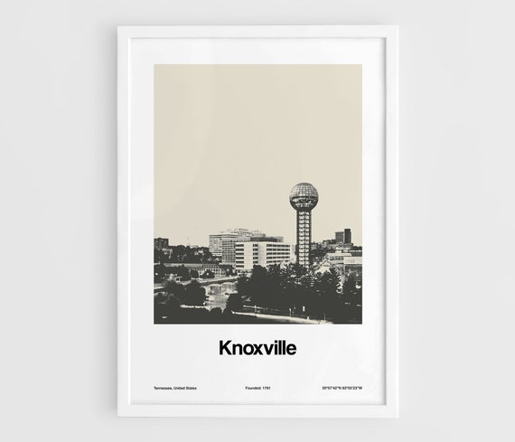 Knoxville Skyline, Tennessee Minimalist Art Print