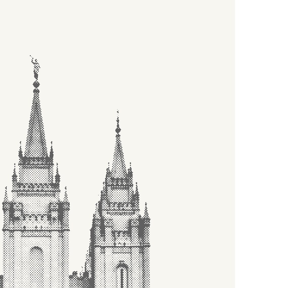 Salt Lake Temple Minimalist Travel Poster, Utah - Image 3