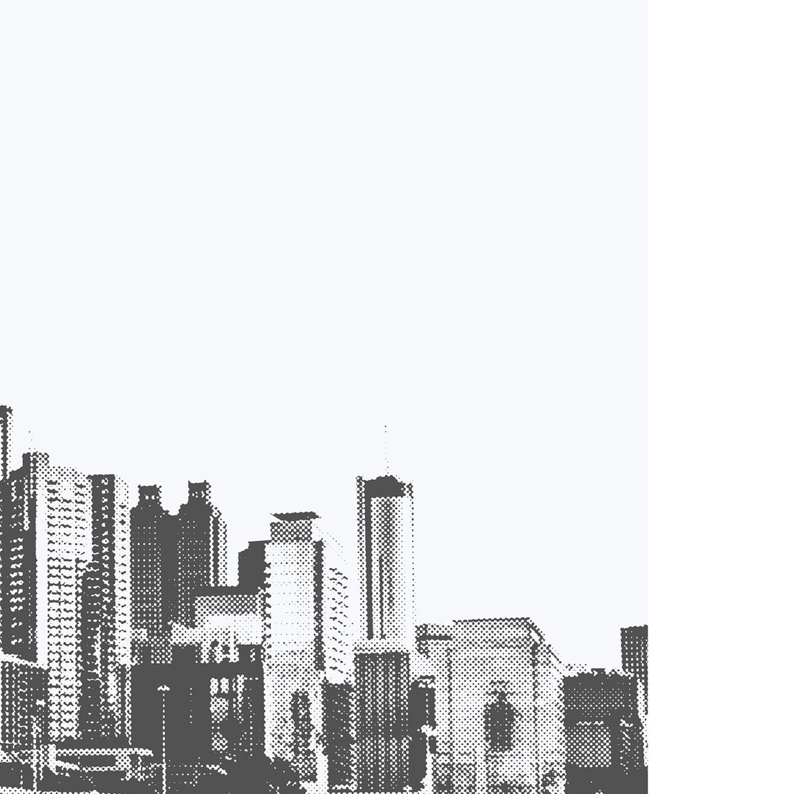 Atlanta Georgia Minimalist Skyline Custom Art Print - Image 3