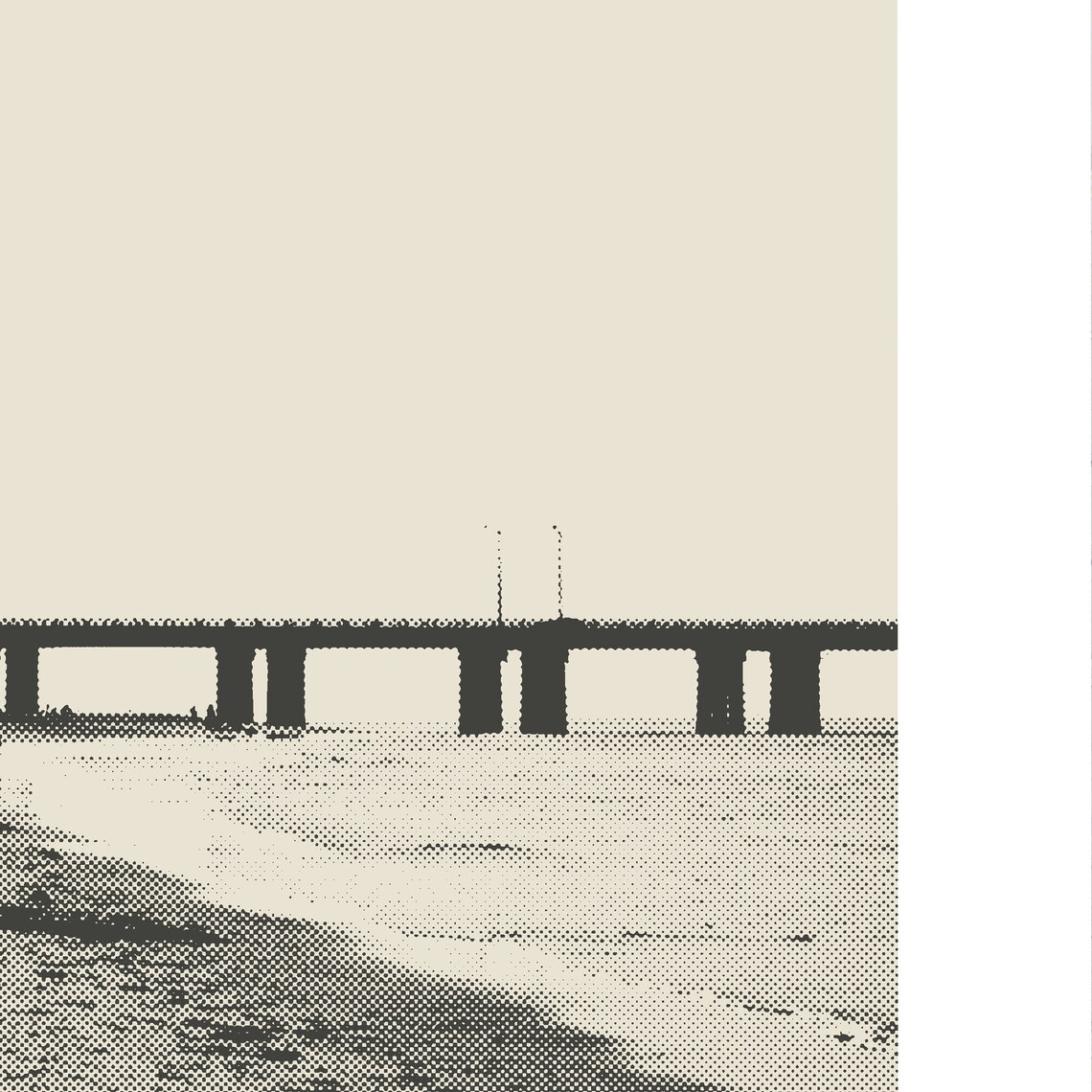 Chesapeake Bay Bridge Tunnel Virginia Travel Poster - Image 2