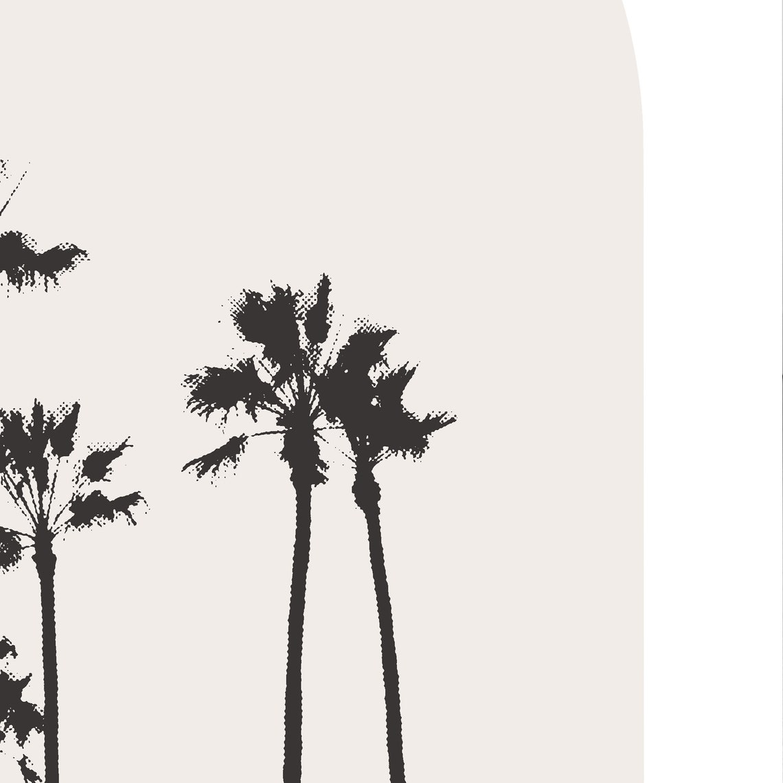 Los Angeles Palms Poster Los Angeles Palm Trees Print Los Angeles California Travel Photo La Palms Wall Art Minimalist Custom City Print - Image 2