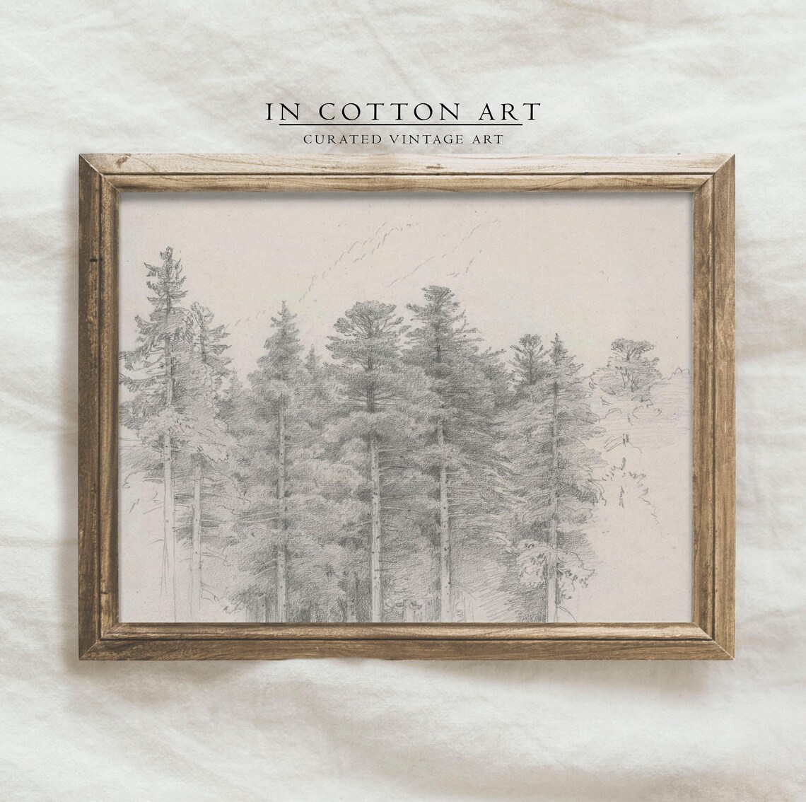 Neutral Botanical Vintage Sketch, Rustic Art Print - Image 4