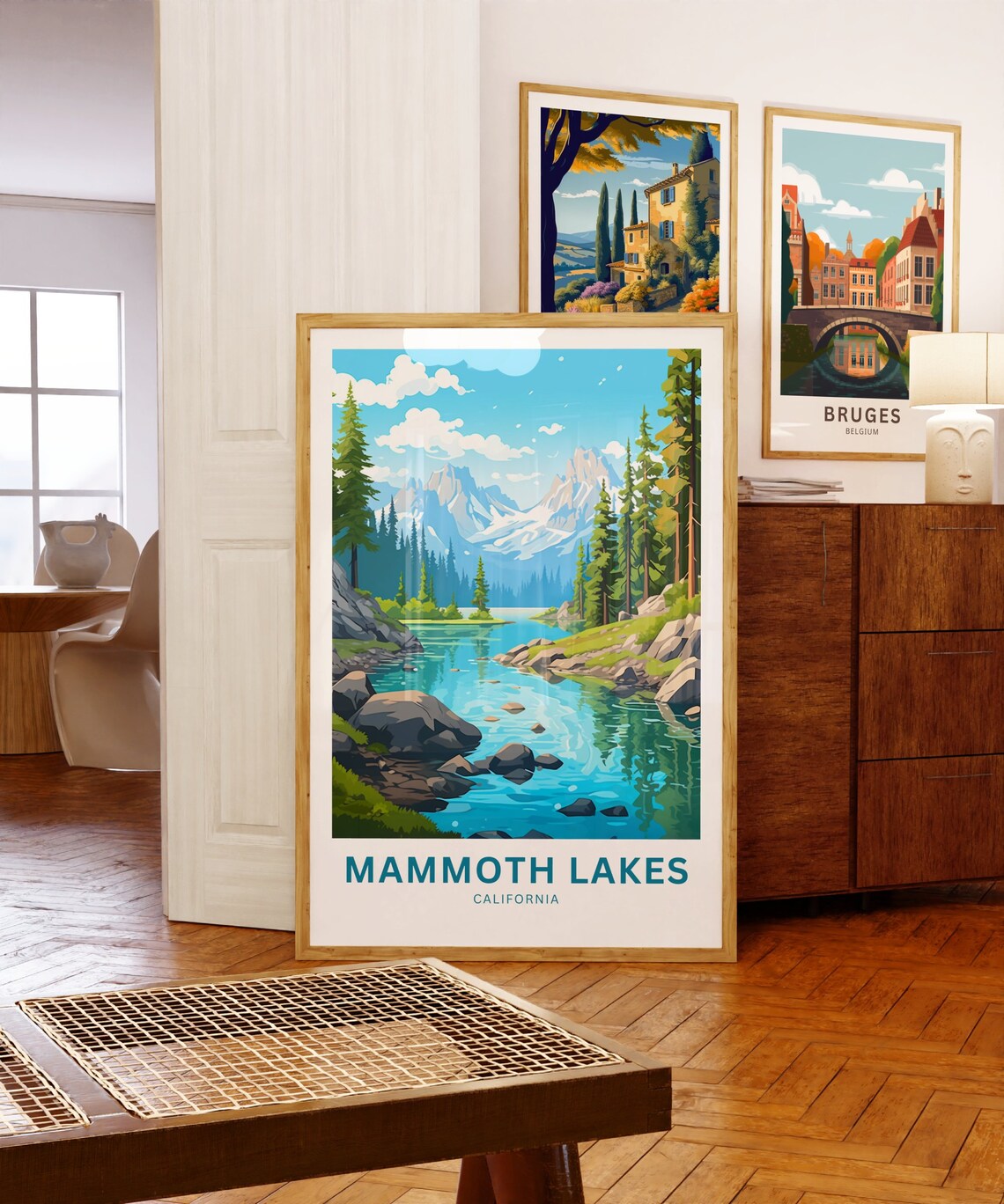 Mammoth Lakes California Personalized Alpine Lake Travel Poster - Image 5