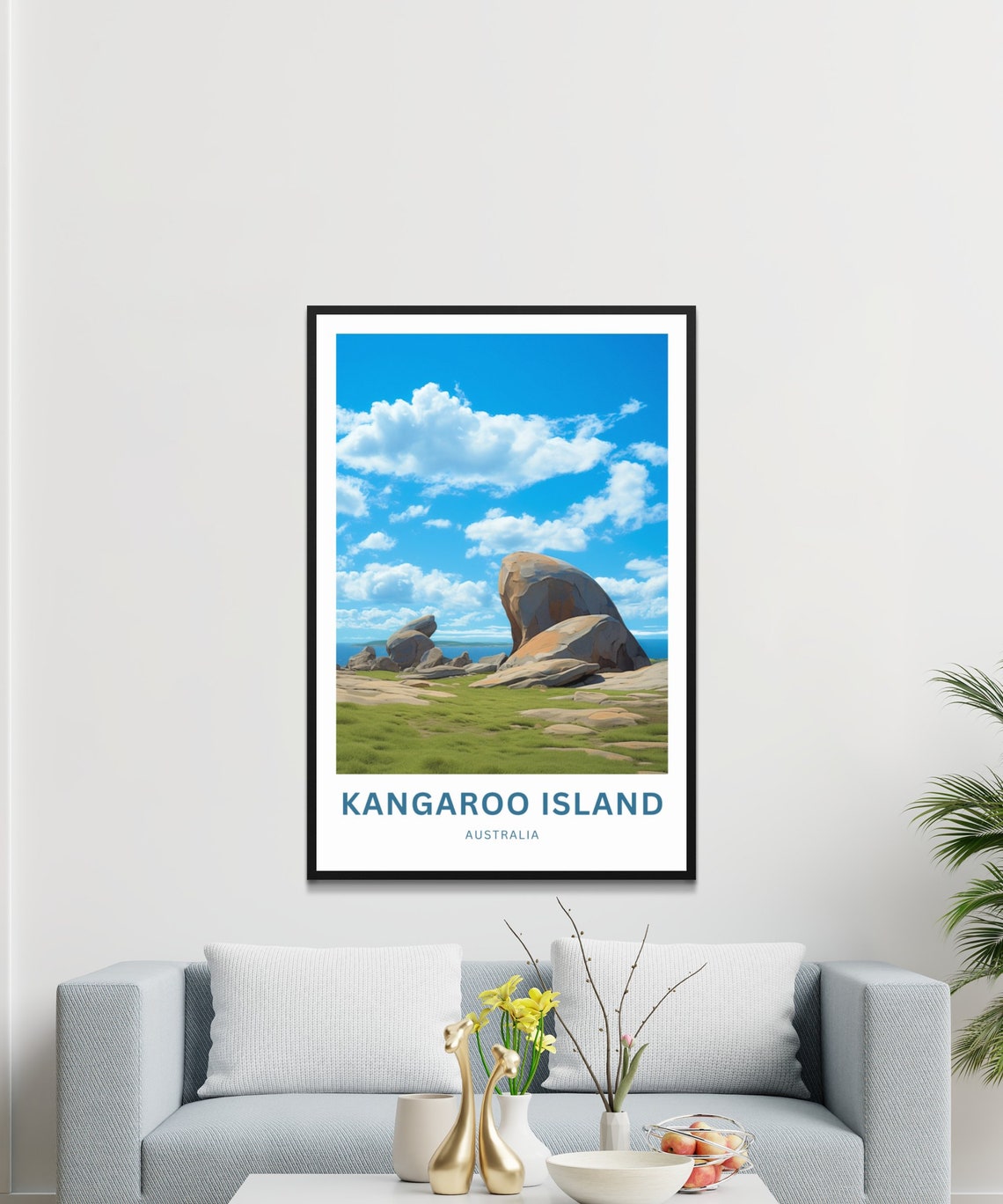 Kangaroo Island Travel Print Kangaroo Island Poster Australia Wall Art Framed Present Gift Australia Present - Image 3