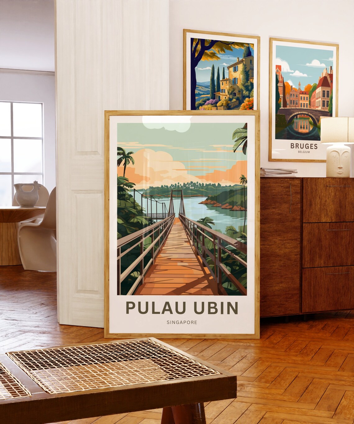 Pulau Ubin Travel Poster, Singapore Wall Art - Image 5