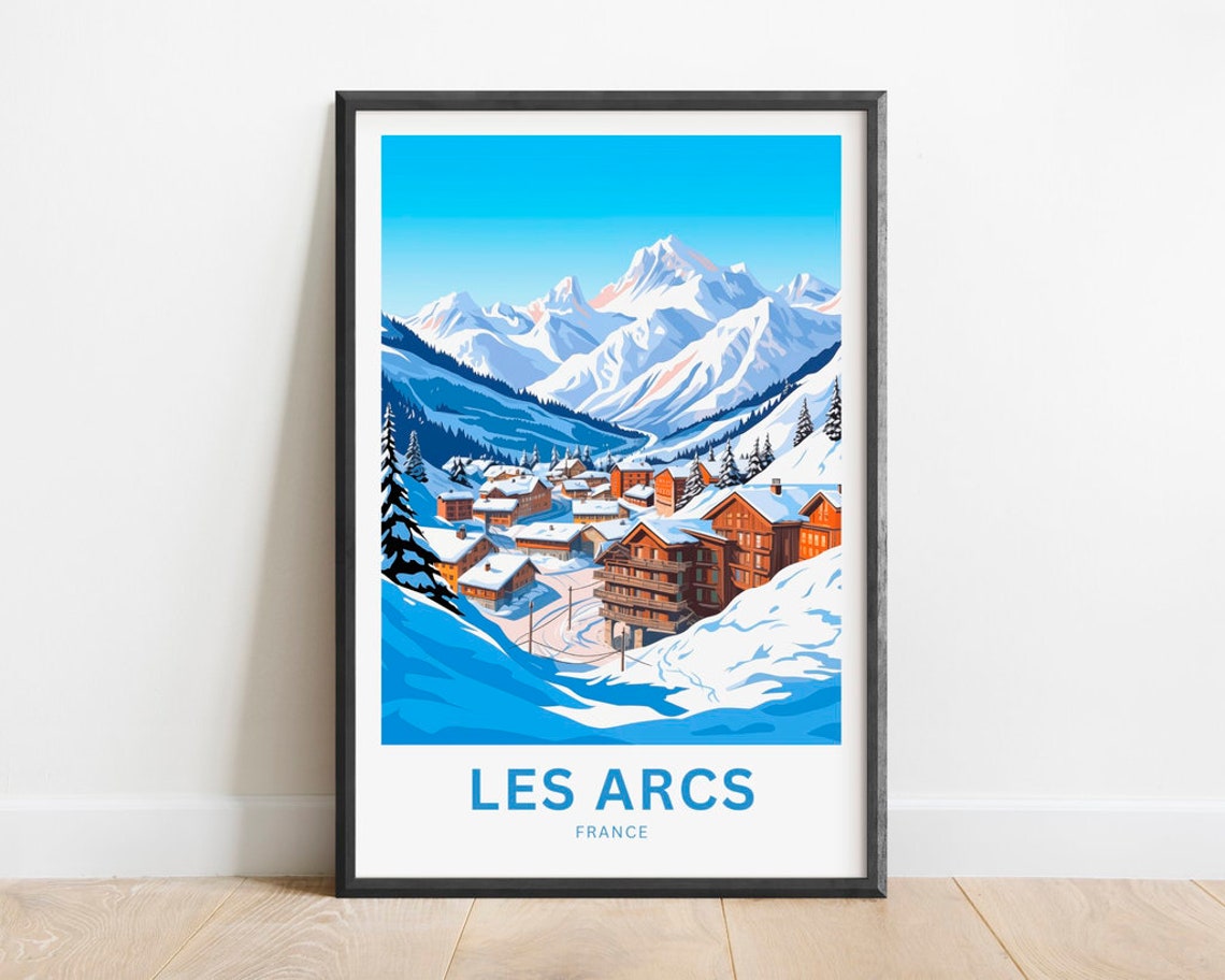 Les Arcs Travel Poster, France Gift